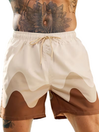 Męskie spodenki kąpielowe ze ściągaczem